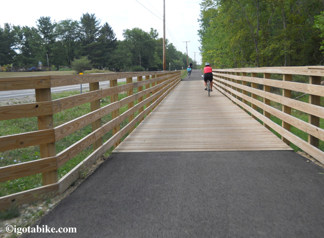One of the new bridges along Brandywine road closes the gap in the Bike and Hike Trail