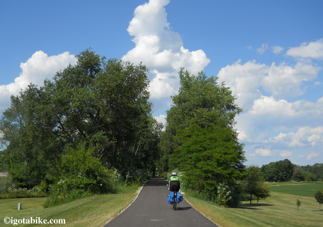 Hope the weather looks just like this when Chris rides the Heart of Ohio trail today. It was picture perfect for us in June 2012.