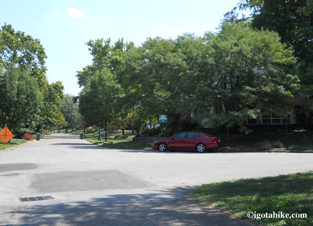 No worries as the trail goes on the road in Clintonville. It is well signed as it continues south through the neighborhood full of beautiful homes and gardens. Your only worry will be trying to figure out why you don’t live here, right on the trail!