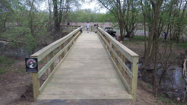 Boardwalk construction on the Towpath Trial outside of Zoar in Tuscarawas County is completed. Photo courtesy George Ebey.