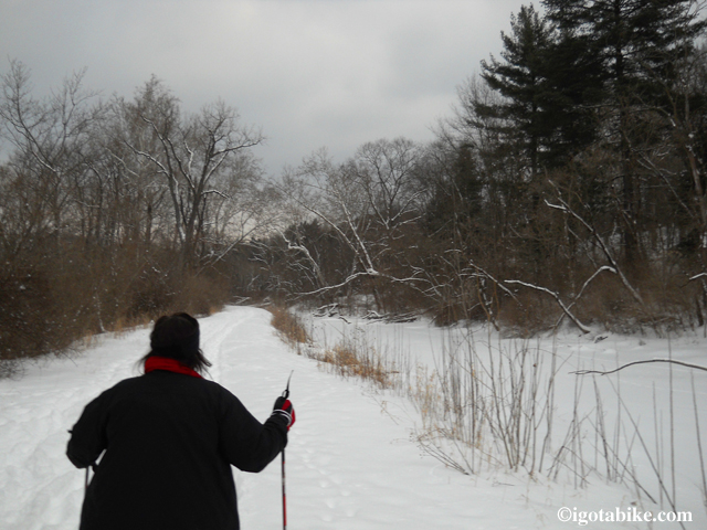 Ohio and Erie Canal Towpath buried under a foot of snow but the Cuyahoga Valley is as pretty as ever.